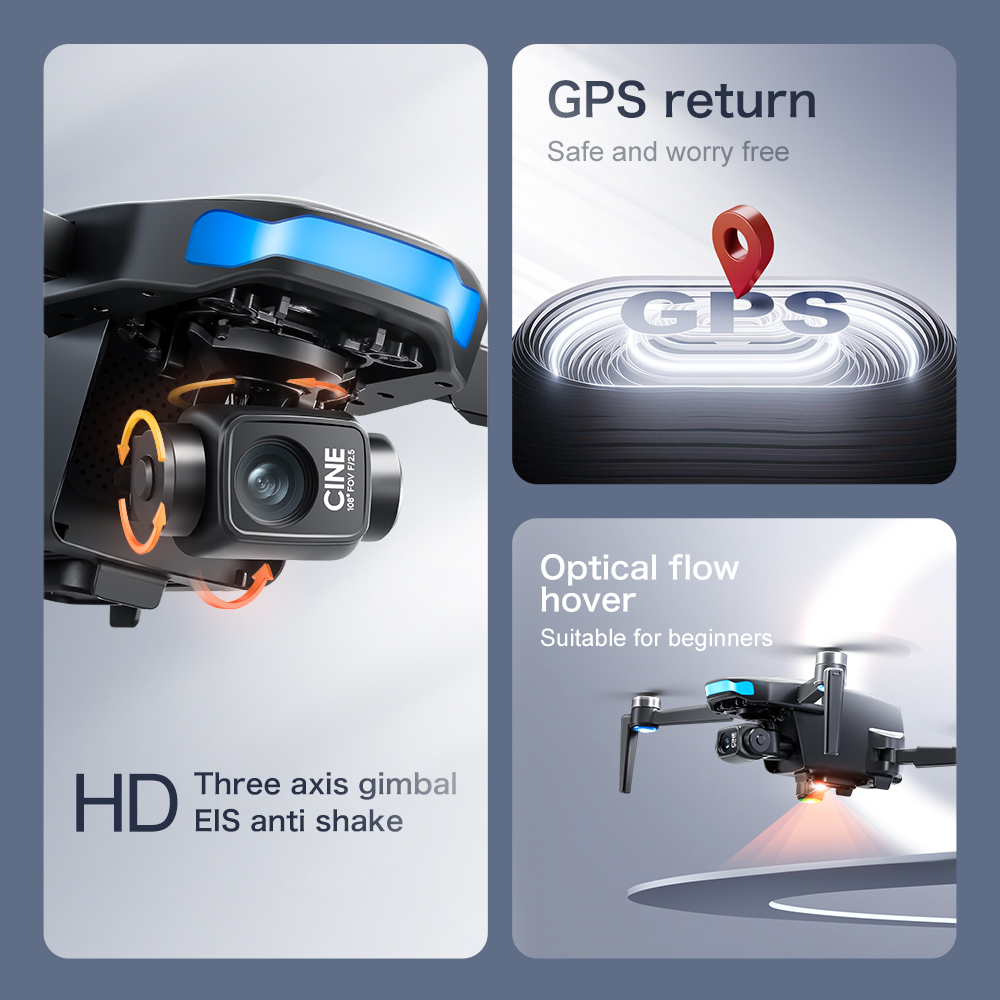 Lenovo S-X1 GPS Drone 8K HD pr - огляд і ціна Drone Gimbal Brushless